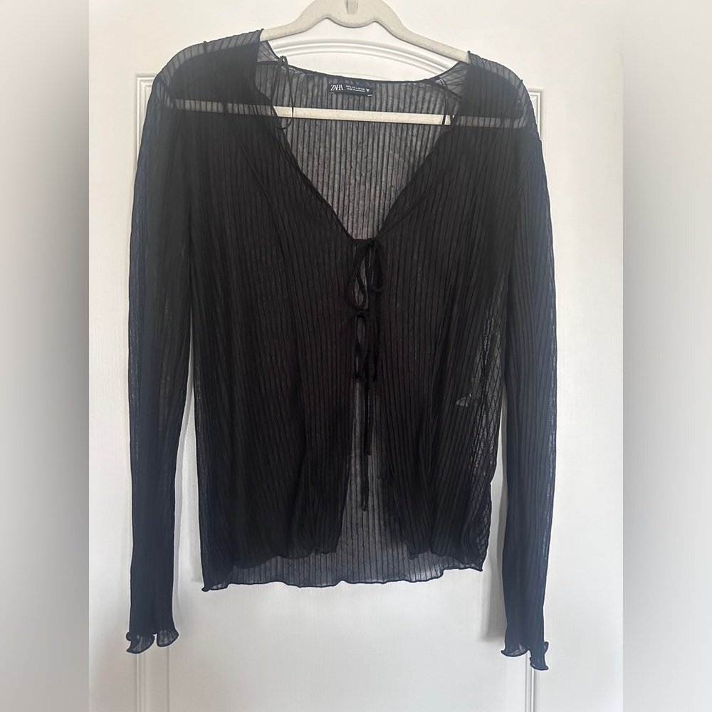 Zara pleated top